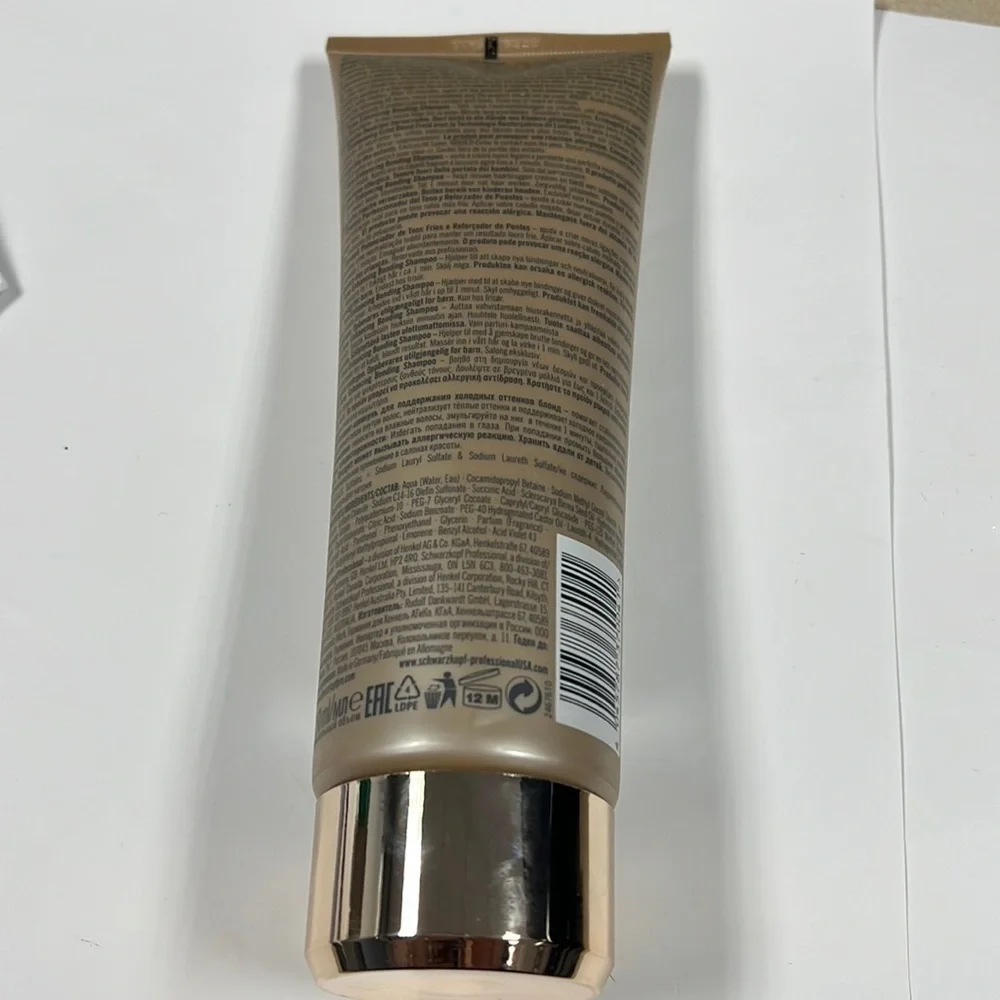 Schwarzkopf BlondeMe 8.4oz Tone Enhancing Bonding Shampoo No Sulfates - New